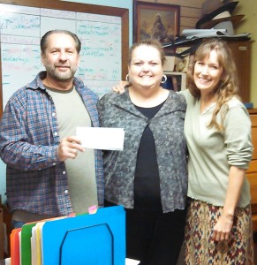  Pastor Joseph, Heidi & Desiree and the first grant to LTOM ever!